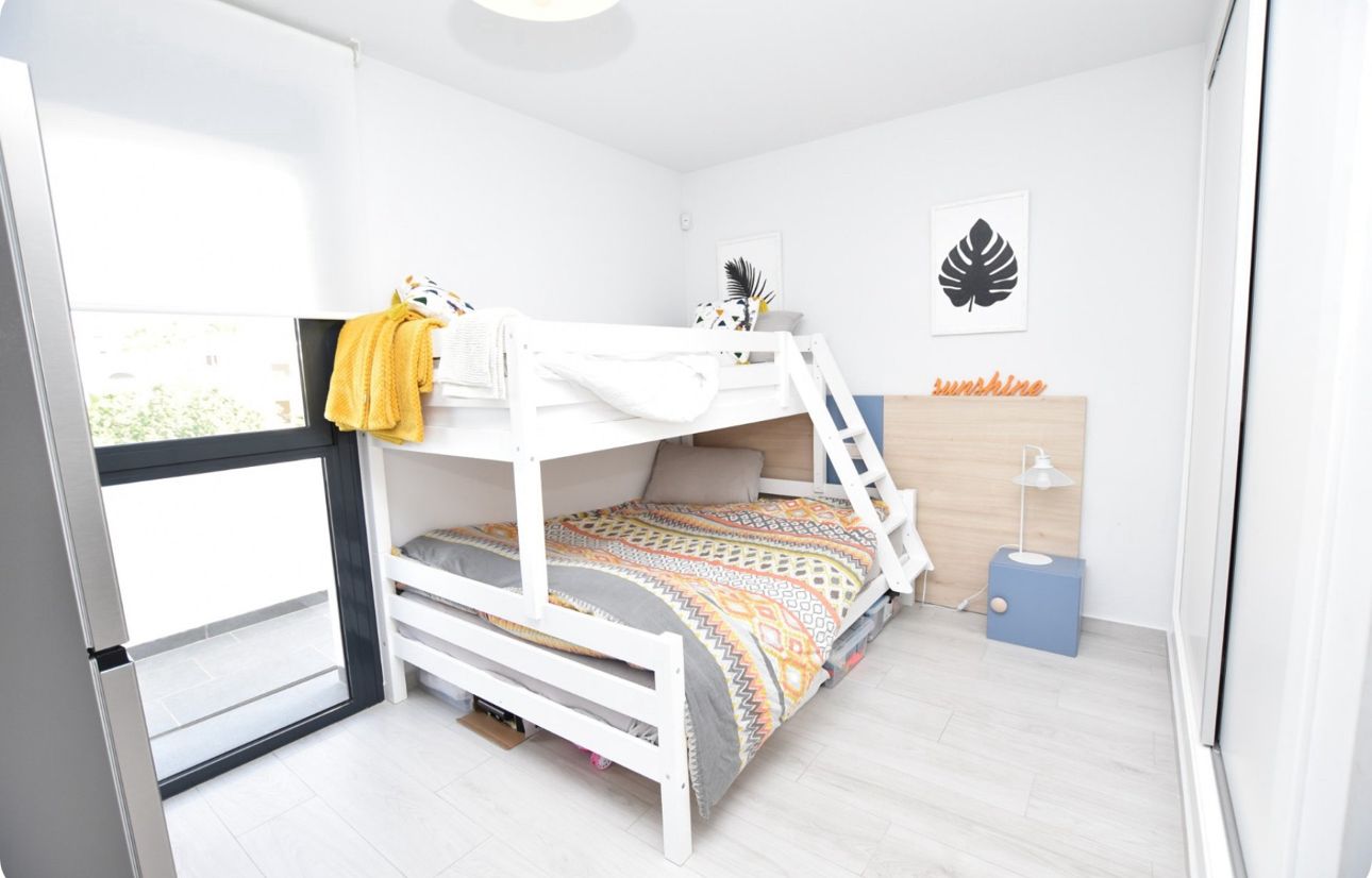 Slaapkamer met stapelbed